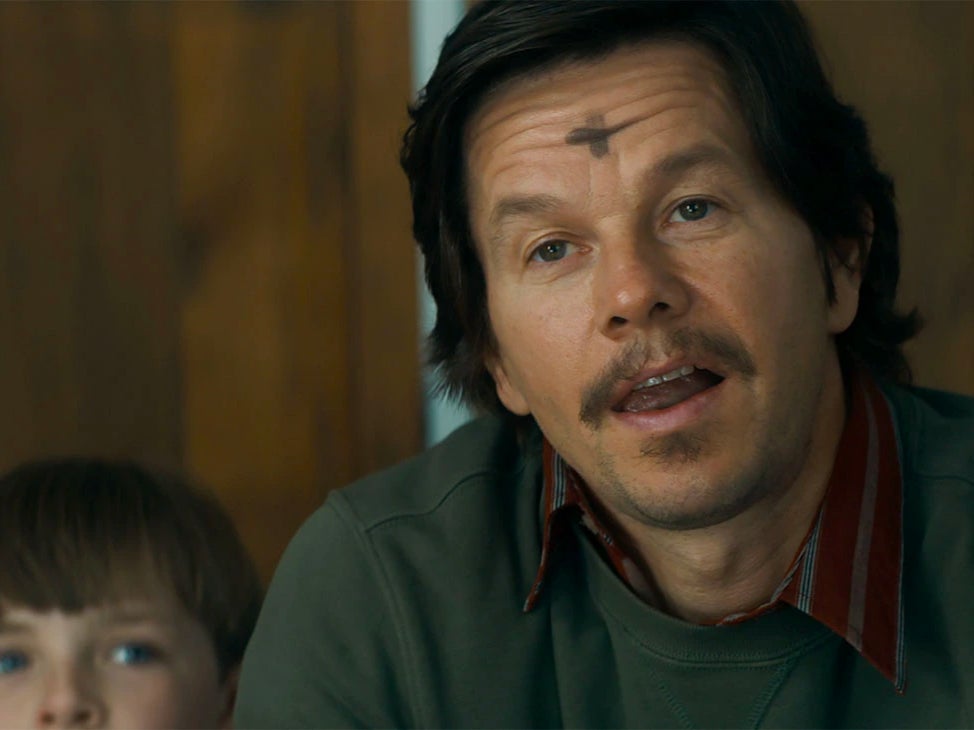 Stuart Long (Mark Wahlberg) in Columbia Pictures' 'Father Stu.'