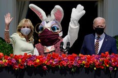 Los Biden organizan la primera carrera del huevo de Pascua desde la pandemia