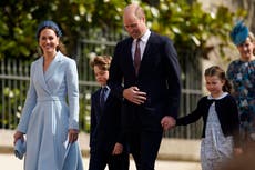 Guillermo y Catalina asisten a misa de Domingo de Pascua