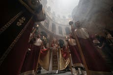 Cristianos celebran la Pascua en Jerusalén