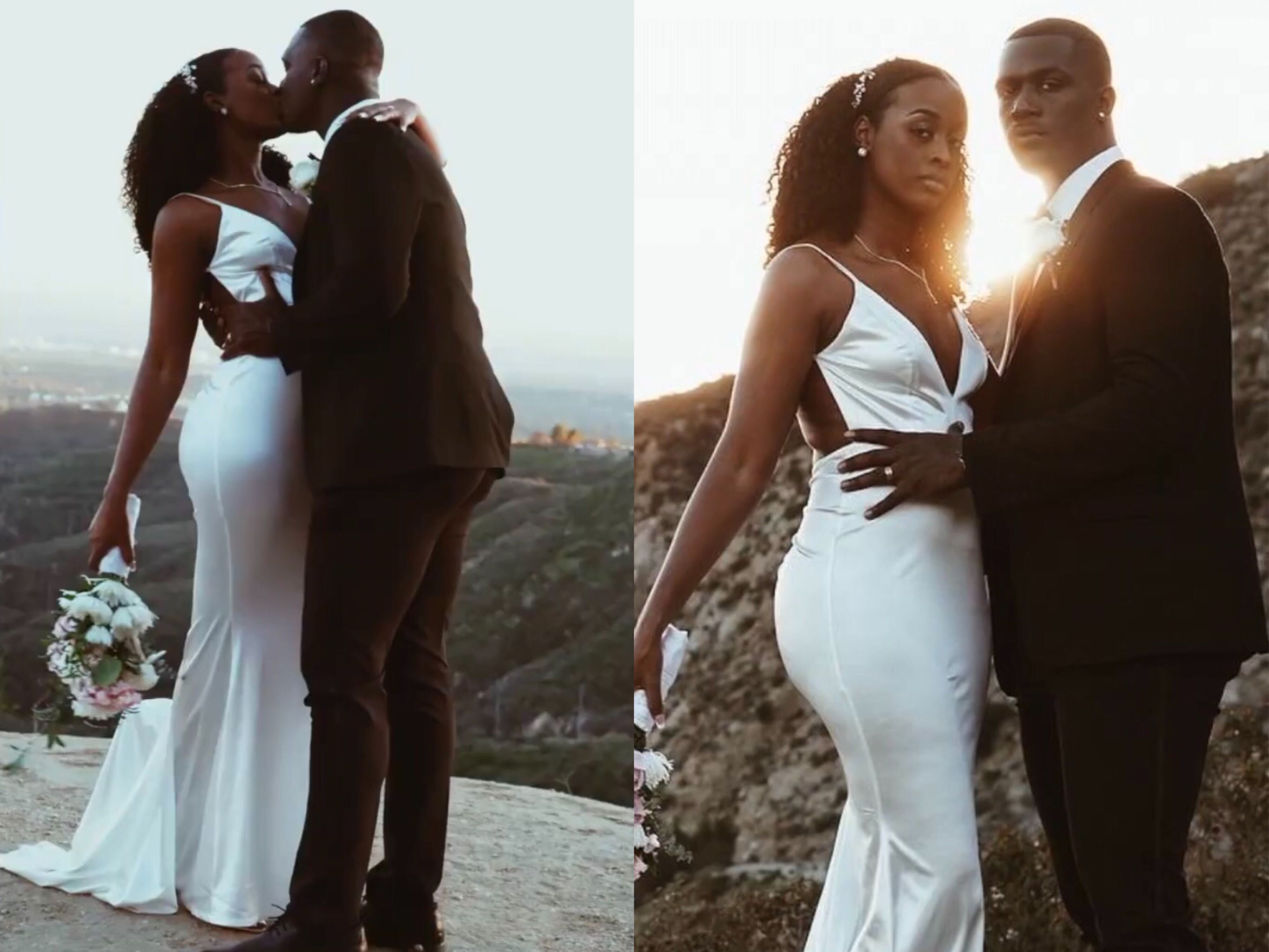 Kiara y Joel Brokenbrough se volvieron virales en las redes sociales por celebrar una boda bastante económica
