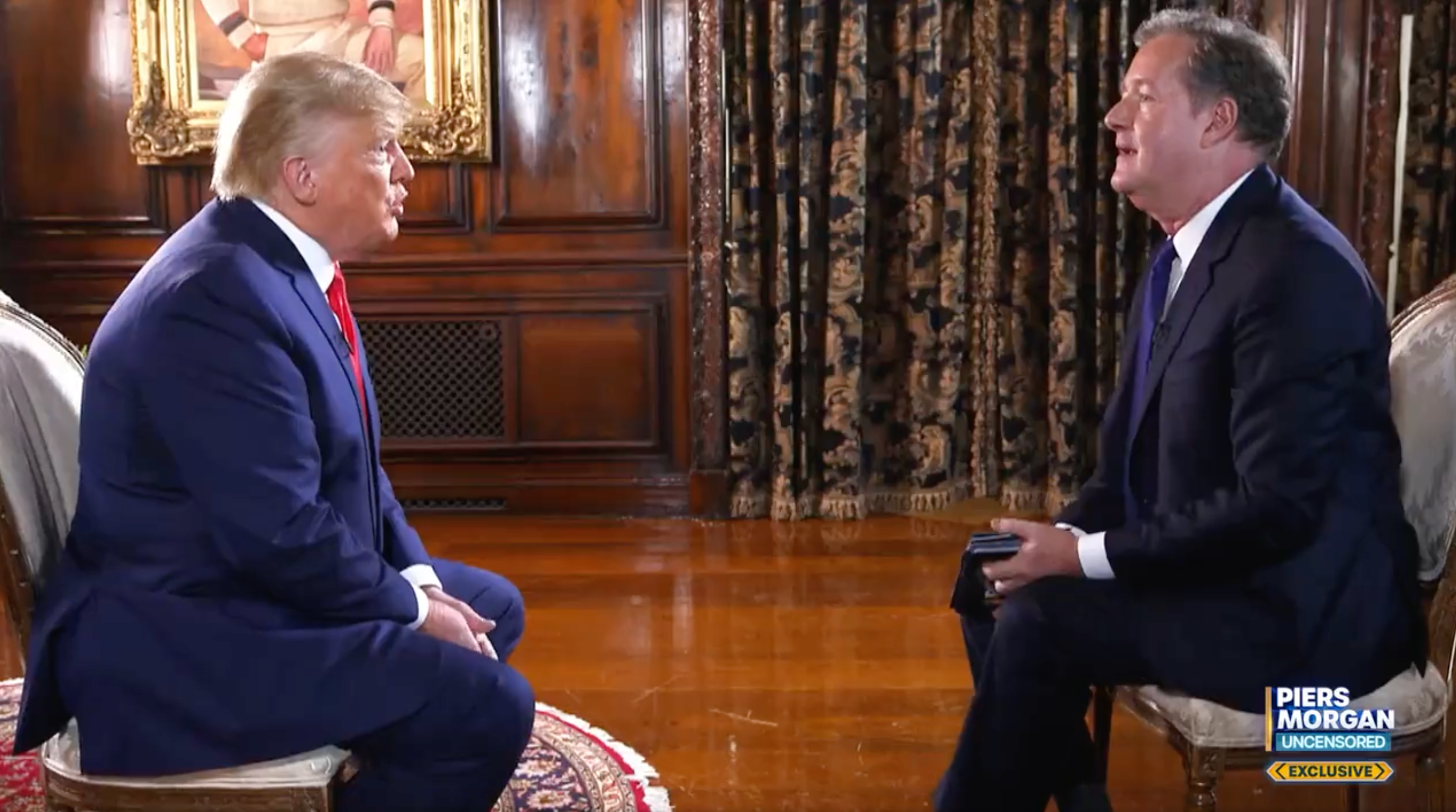 Donald Trump es entrevistado por Piers Morgan