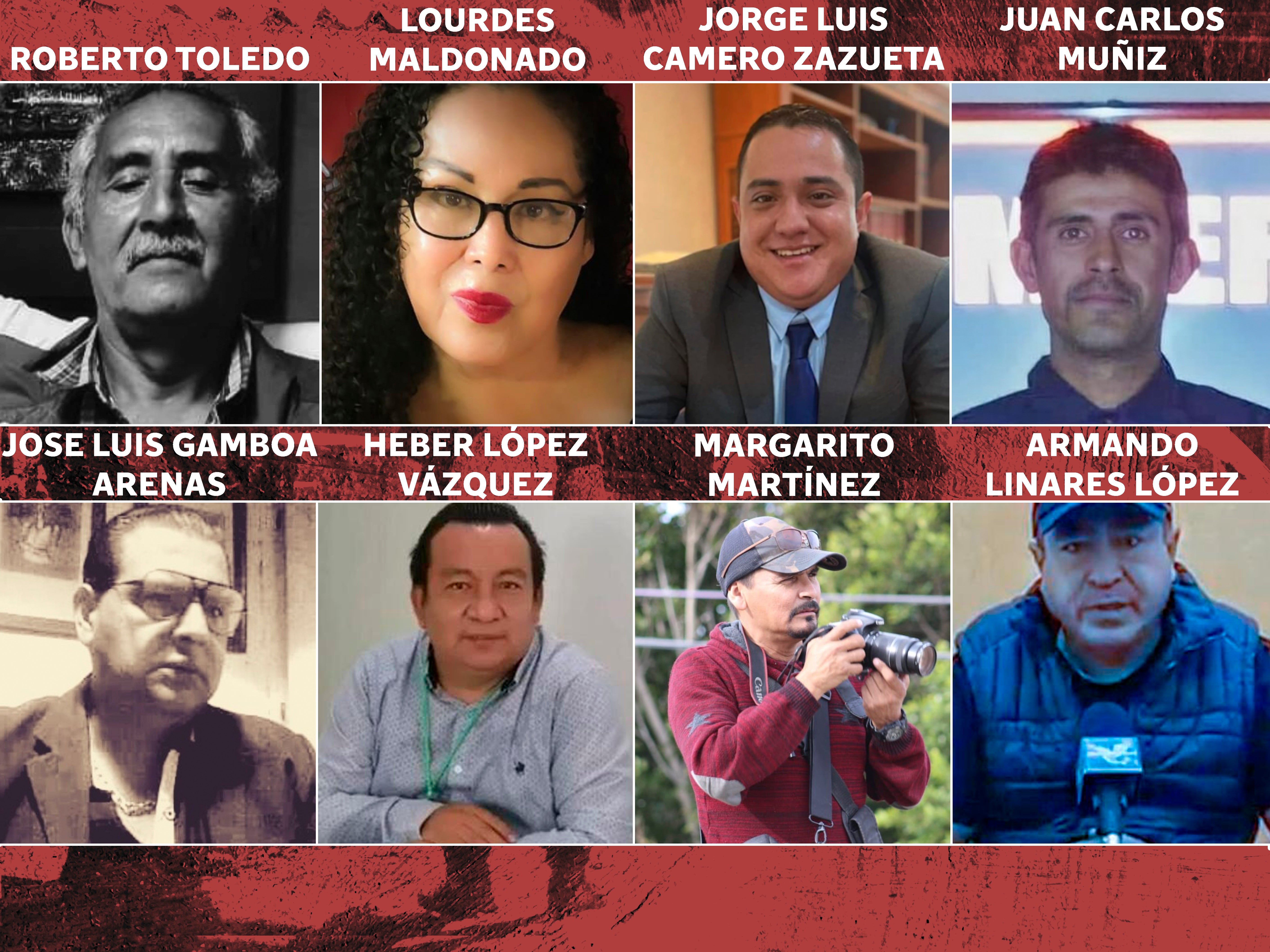 Periodistas asesinados en México en posible relación con su labor en este 2022