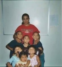 Melissa Lucio con algunos de sus hijos en una foto sin fecha