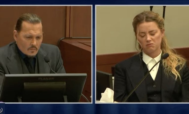 Amber Heard se estremece con el audio en el que Johnny Depp tiene arcadas y le dice “Te odio”