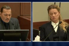 Amber Heard se estremece con el audio en el que Johnny Depp tiene arcadas y le dice “Te odio”
