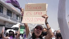 Cientos de mujeres protestan en México contra los feminicidios 
