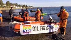Activistas de Greenpeace le declaran “la guerra” al combustible ruso