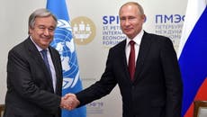 Espectativa ante la reunión de Secretario General de la ONU António Guterres con Putin