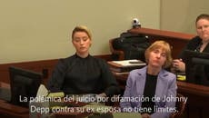 Amber Heard parece imitar la vestimenta de Johnny Deep en el juicio