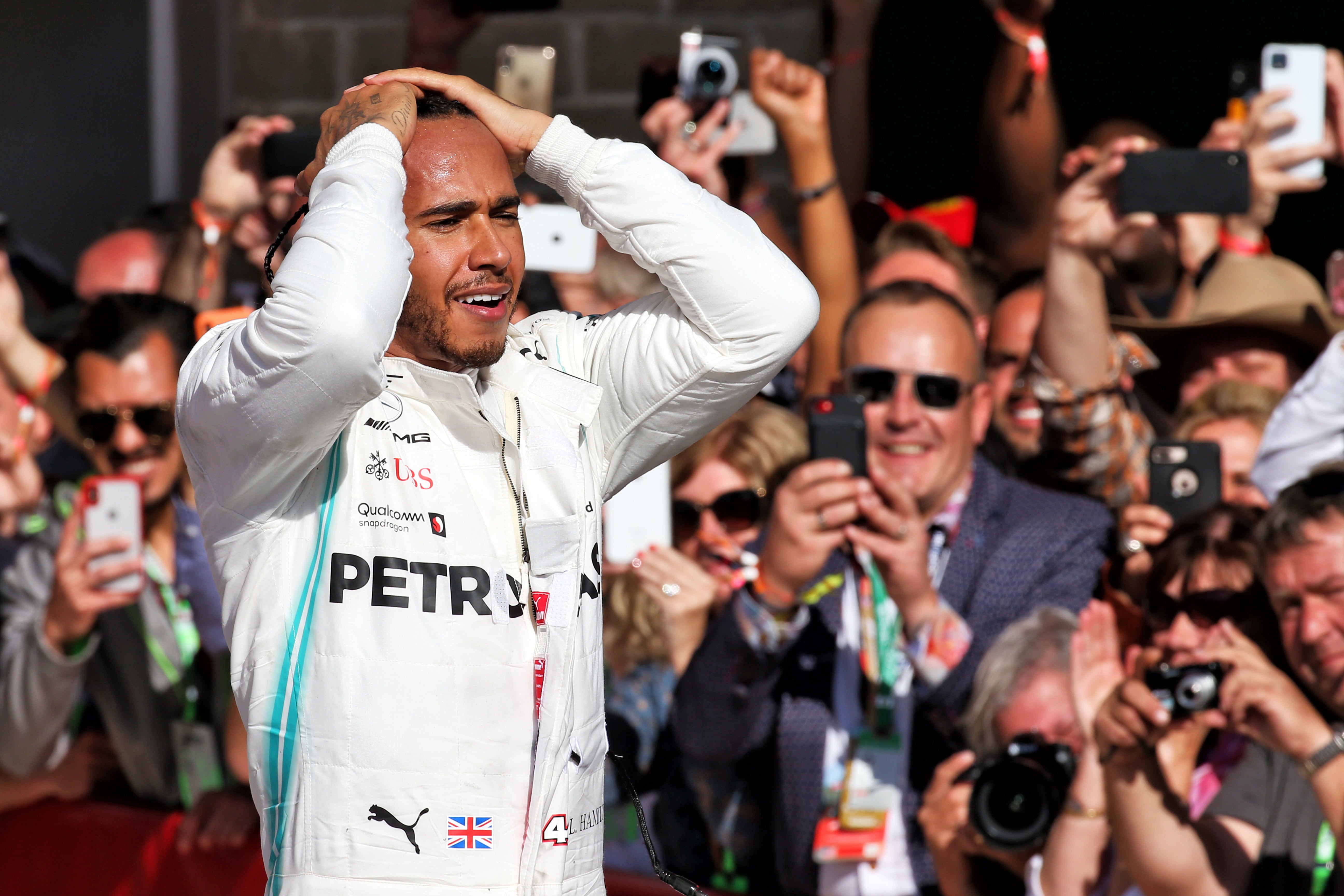El piloto de Mercedes, Lewis Hamilton, dice que la popularidad de la F1 crece en EE.UU.