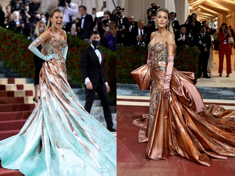 Reacción adorable de Ryan Reynolds cuando Blake Lively presenta su segundo vestido de la Met Gala 2022 