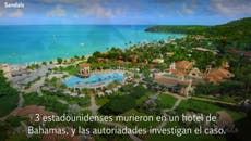 Investigan muerte de 3 estadounidenses en un hotel de Bahamas