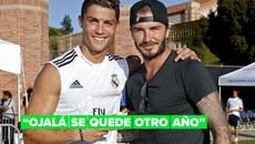 David Beckham quiere que Cristiano Ronaldo se quede en el Manchester United