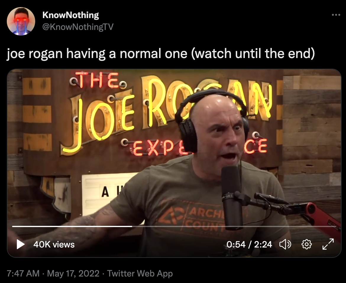 Se burlan de Joe Rogan en Twitter luego de que se diera cuenta de que compartió una noticia falsa en su podcast