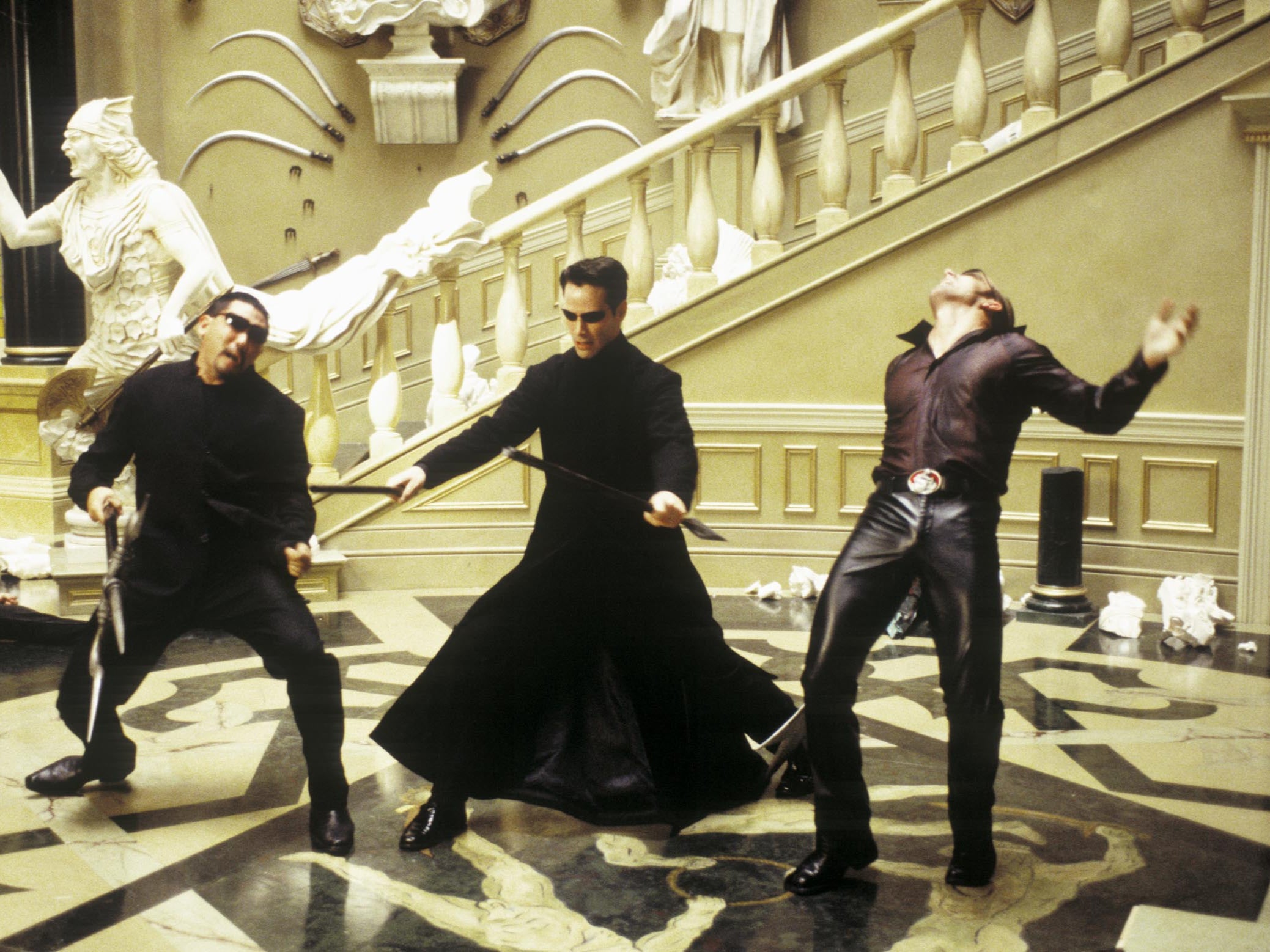 Keanu Reeves en The Matrix Reloaded