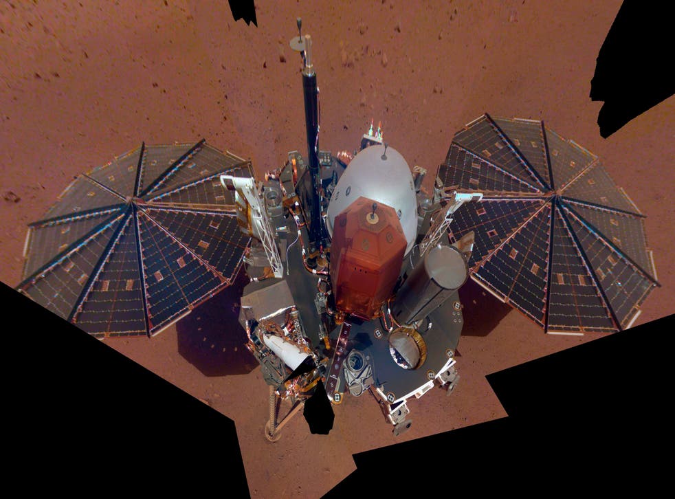 <p>El módulo de aterrizaje de la misión InSight de la NASA </p>