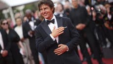 Tom Cruise llegó en helicóptero al estreno mundial de ‘Top Gun: Maverick’ en Cannes
