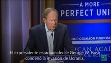 Este es el momento en el que Bush comete un error llamando a Ucrania Irak