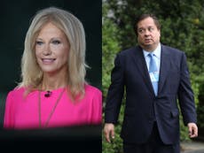 Kellyanne Conway llama a su esposo crítico de Trump “siniestro” y “furtivo” en su nuevo libro de memorias