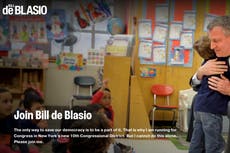 Exalcalde de Nueva York Bill de Blasio anuncia su candidatura al Congreso
