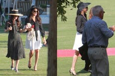 Meghan Markle y el príncipe Harry se besan tras partido de polo en Santa Barbara