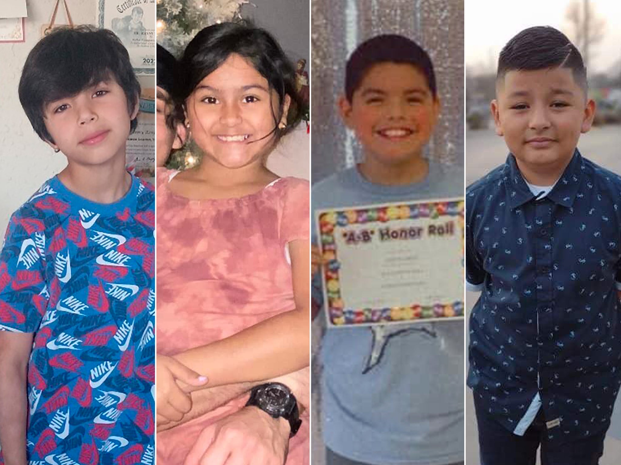 Las víctimas del tiroteo en la escuela primaria en Texas: Uziyah Garcia, Amerie Jo Garza, José Flores Jr. y Xavier Javier López