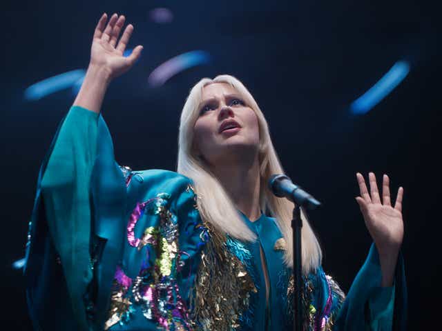 Una Agnetha holográfica durante 'ABBA Voyage'