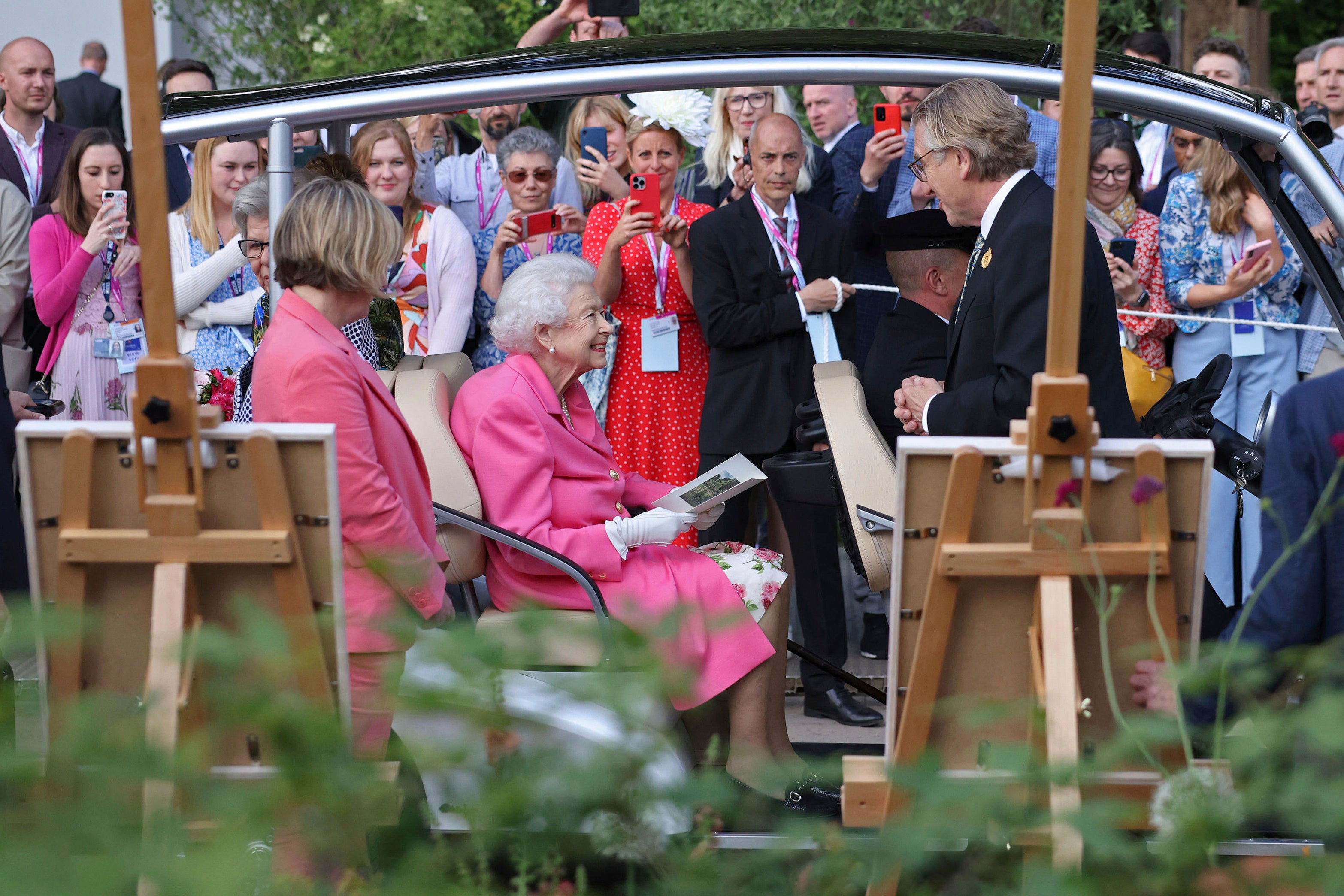 La reina ha asistido al Festival de Flores de Chelsea más de 50 veces durante su reinado, incluido este año