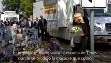 Presidente Biden visita a familias afectadas por masacre en Texas