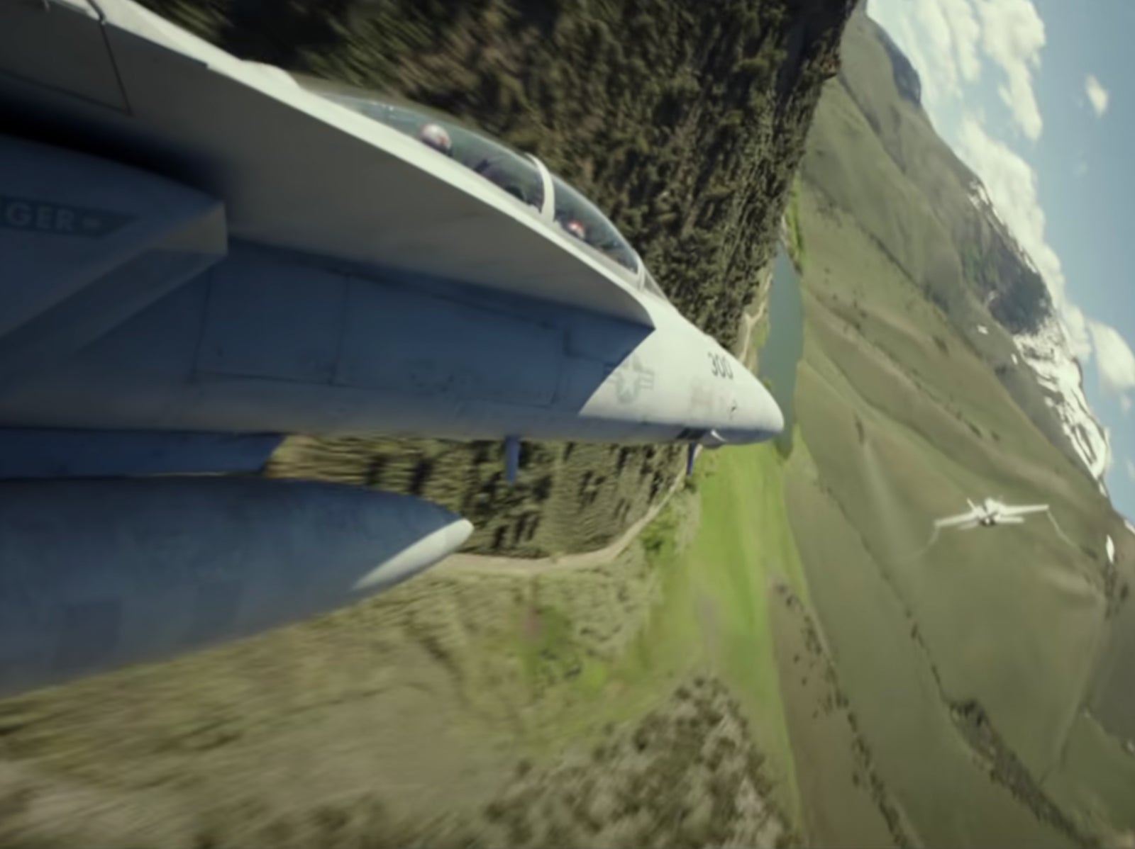Una escena aérea de ‘Top Gun: Maverick’