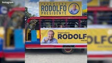 “La Rodolfoneta” el autobús que ayudó a Hernández a puntear encuesta presidencial en Colombia