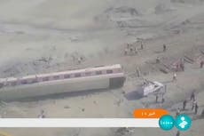 Descarrilamiento de tren en Irán deja 17 muertos, 50 heridos