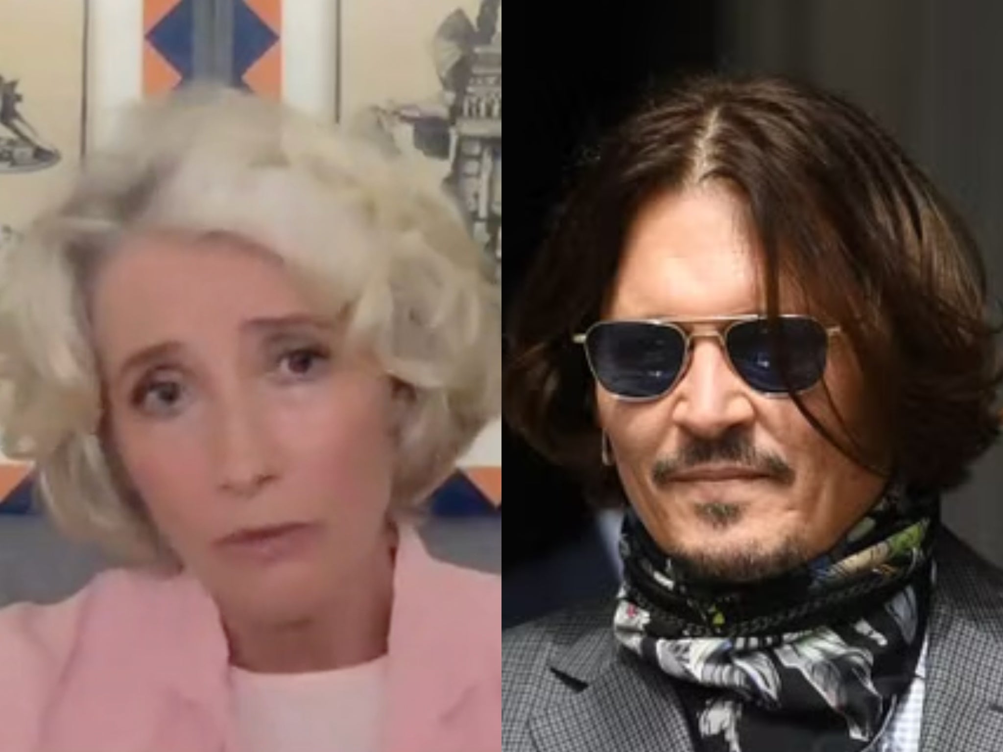 Emma Thompson dice que el juicio de Johnny Depp contra Amber Heard no “descarrilará” el movimiento #MeToo