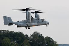 Mueren 5 marines en accidente de aeronave en desierto