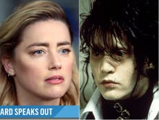Amber Heard se burla de ‘Edward Scissorhands’ en una reciente entrevista sobre el juicio contra Johnny Depp