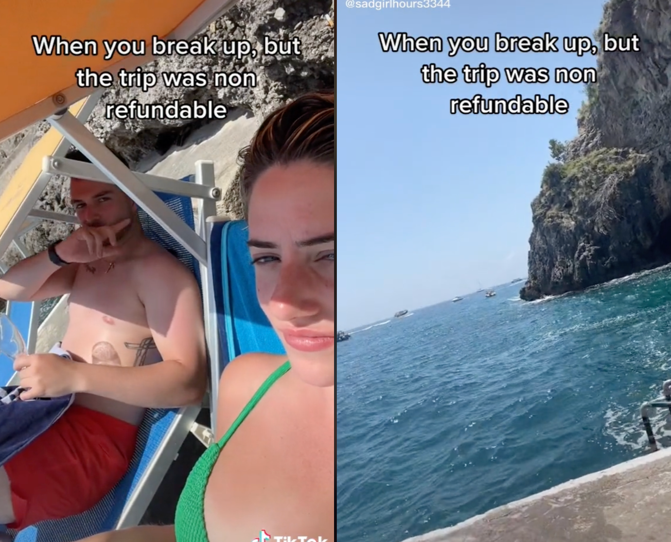 Exnovios se van de viaje juntos porque sus vacaciones no eran reembolsables