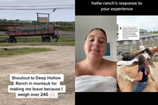 La estrella de TikTok Remi Bader cuenta que un rancho en NY le negó montar a caballo debido a su peso