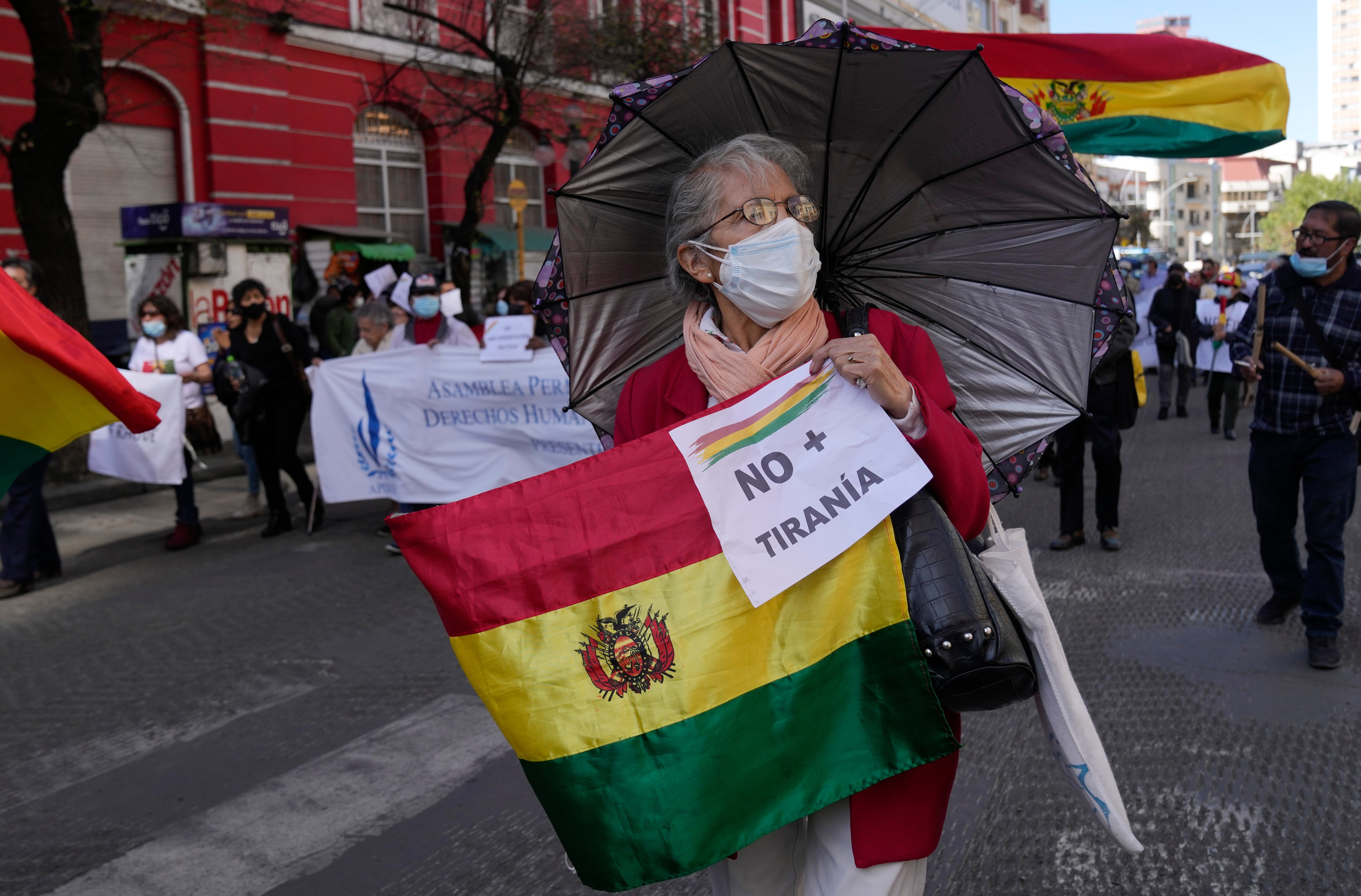 BOLIVIA-ÁÑEZ PROTESTA