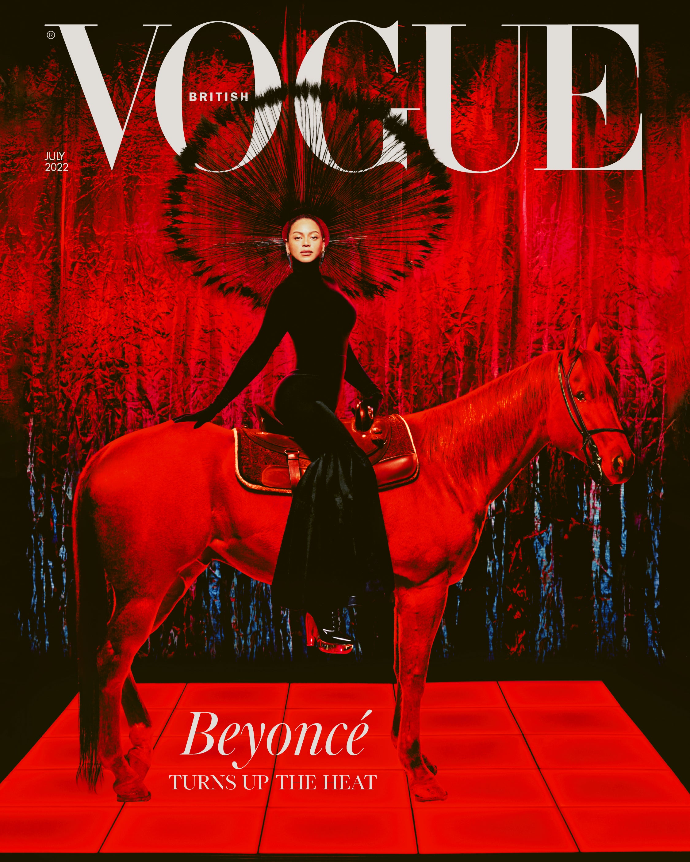 Beyoncé es la estrella de la portada de julio de British Vogue , fotografiada por Rafael Pavarotti