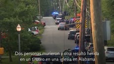 Tiroteo en iglesia de Alabama deja dos muertos y un herido