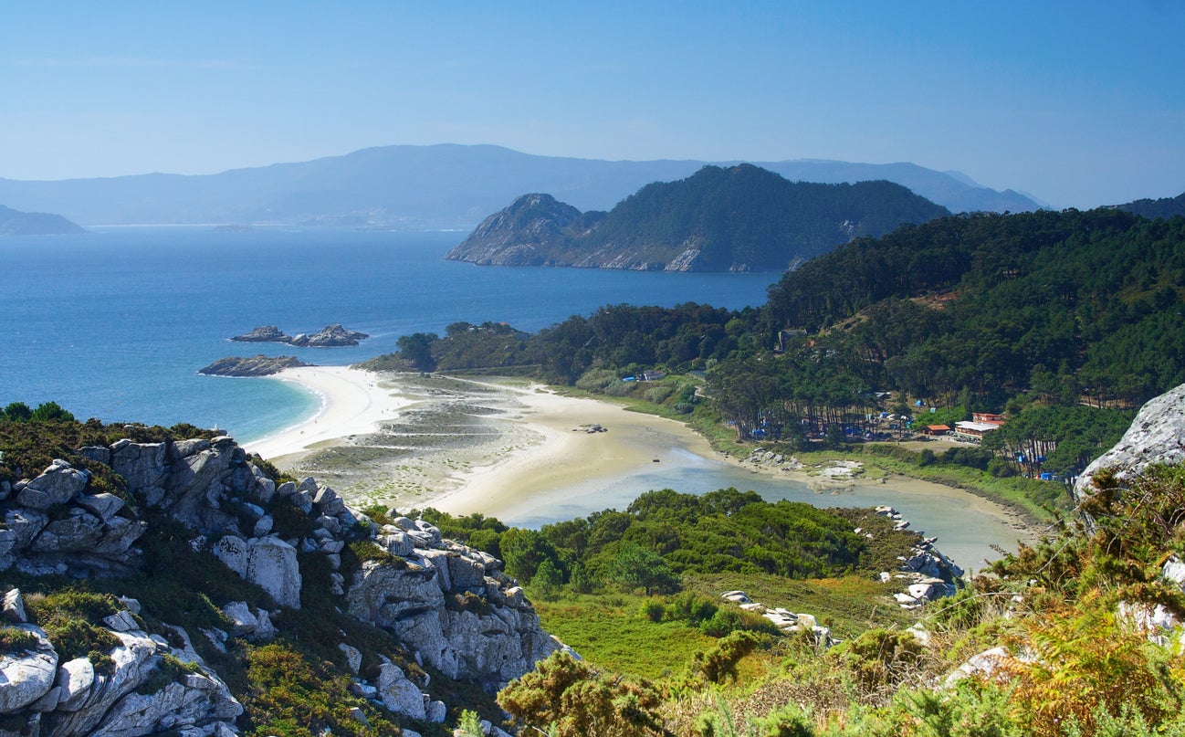 Playas cerca de Vigo, Galicia, España