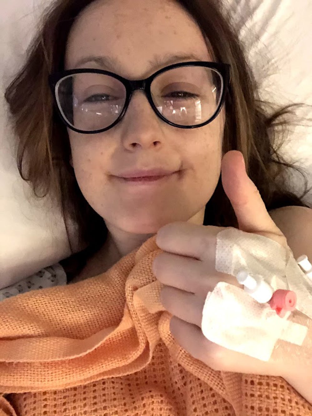 Laura después de su operación
