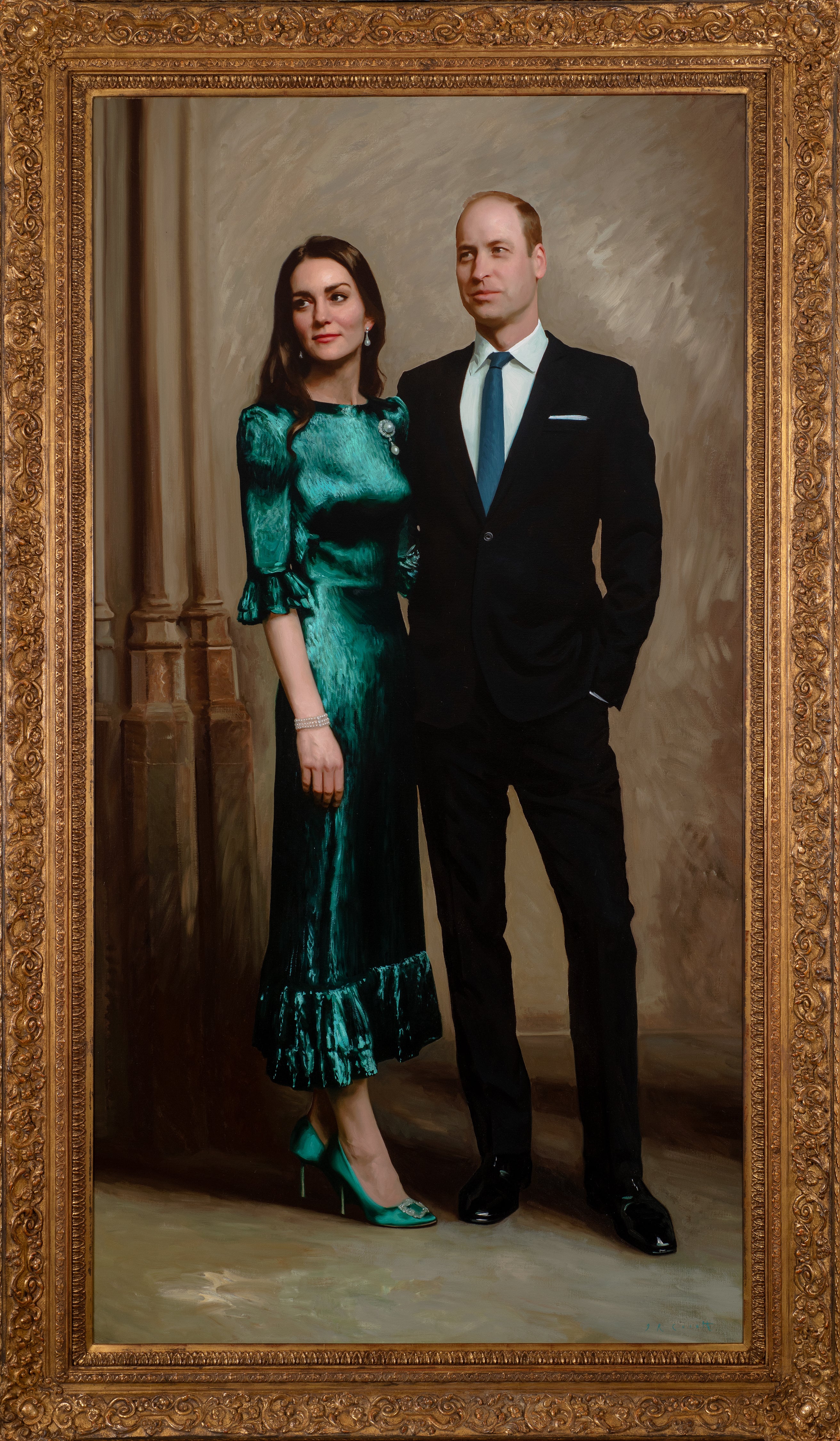 El nuevo retrato del príncipe William y Kate Middleton