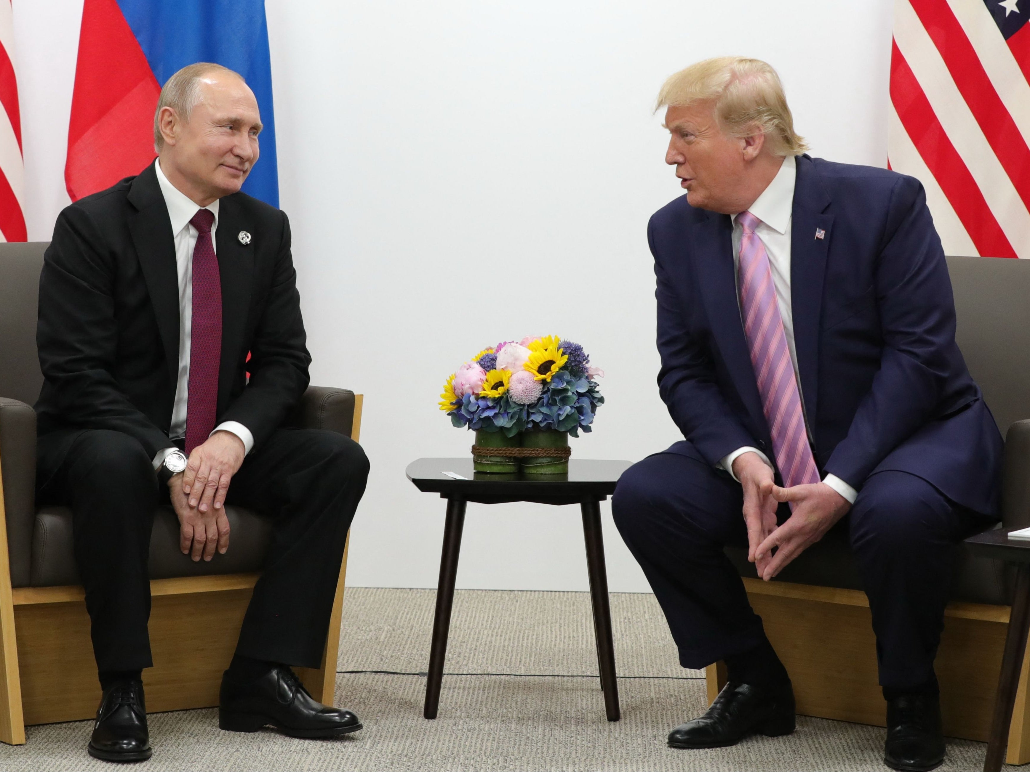 Trump y Putin en una reunión antes de la cumbre del G20