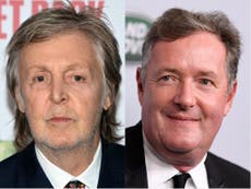Piers Morgan defiende a Paul McCartney de las críticas al set de Glastonbury por “incluir poco a los Beatles”