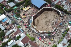 Más de 320 heridos, 4 muertos, en plaza de toros de Colombia