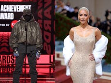 Kanye West se refiere a Kim Kardashian como “mi esposa” durante el discurso de los premios BET