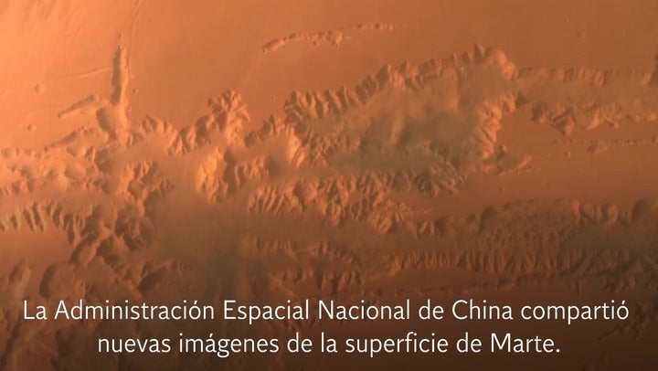 Misión espacial china revela nuevas imágenes de Marte