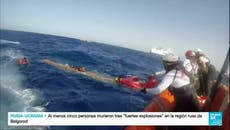 Video: Rescatan a un bebé de 4 meses en naufragio de un bote en Libia  que dejó 23 muertos